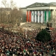 Crowd gathered for the 15th of March when Hungary celebrates the anniversary of the 1848-49 revolution against the Habsburg Empire