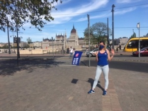 This is the meeting point of our Free Buda Castle Tour on Batthyány square on the Buda side of Budapest