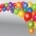 A lot of colorful party balloons from freevector. com