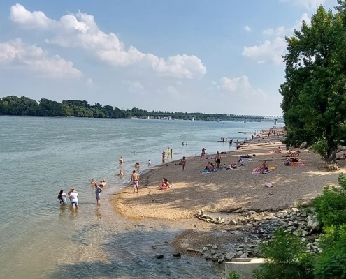 Római part - best beaches in Budapest