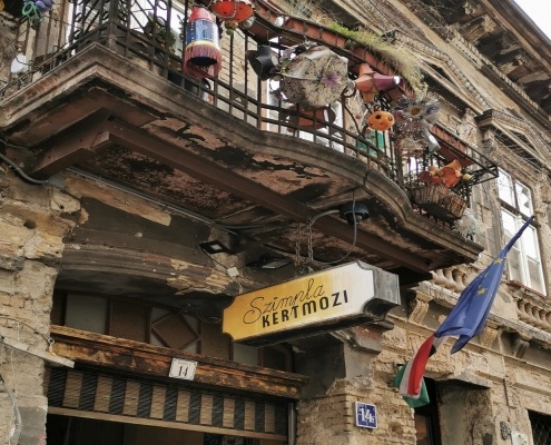 Szimpla Kert ruin bar - one day itinerary in Budapest