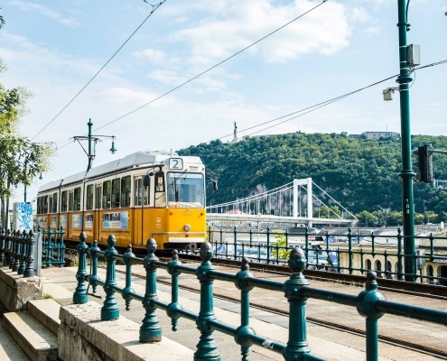 sightseeing public tram in Budapest - Budapest on a budget