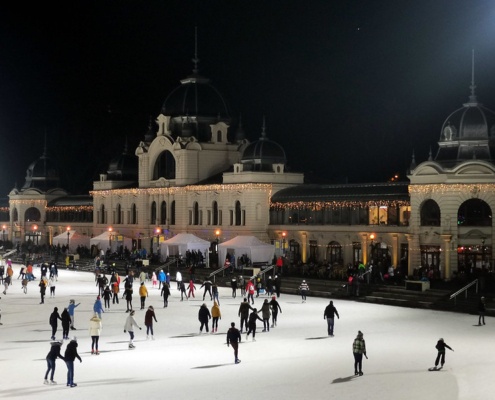 December in Budapest - Ice Skating Ring