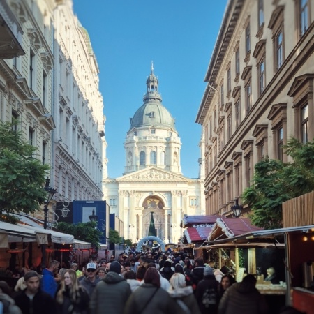 December in Budapest the Christmas Market